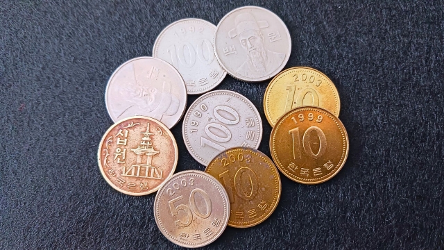 【イメージ画像】韓国の硬貨