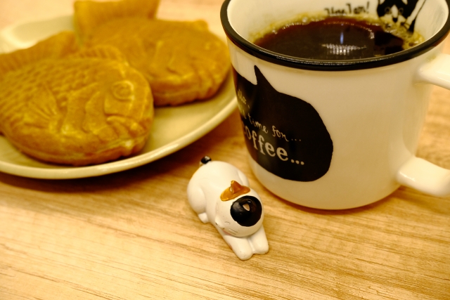 【イメージ画像】たい焼きでコーヒータイム